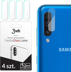 3MK Glass Lens 4τμχ Προστασία Κάμερας Tempered Glass Διάφανο για το Galaxy A50