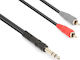 Vonyx Cable 6.3mm male - 2x 3.5mm male 3m (177.762)