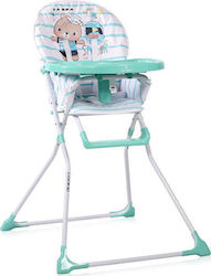 Lorelli Cookie Foldable Baby Highchair with Metal Frame & Fabric Seat Green