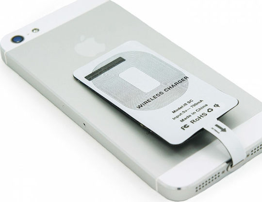 Qi Charging Receiver Lightning in White color