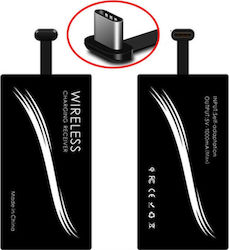 Qi Charging Receiver USB-C in Black color