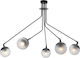 Luma Pendant Suspension for 5 Bulbs E27 Black