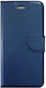 Book Δερματίνης Μπλε (Redmi Note 8)