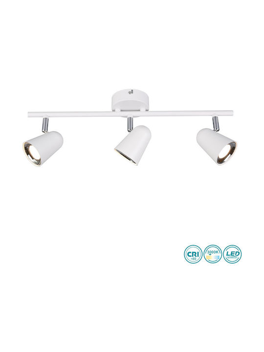 Trio Lighting Toulouse Triple LED Spot in White Color