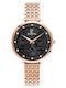 Pierre Lannier Eolia Crystals Damen Uhr mit Rose Gold Metallarmband