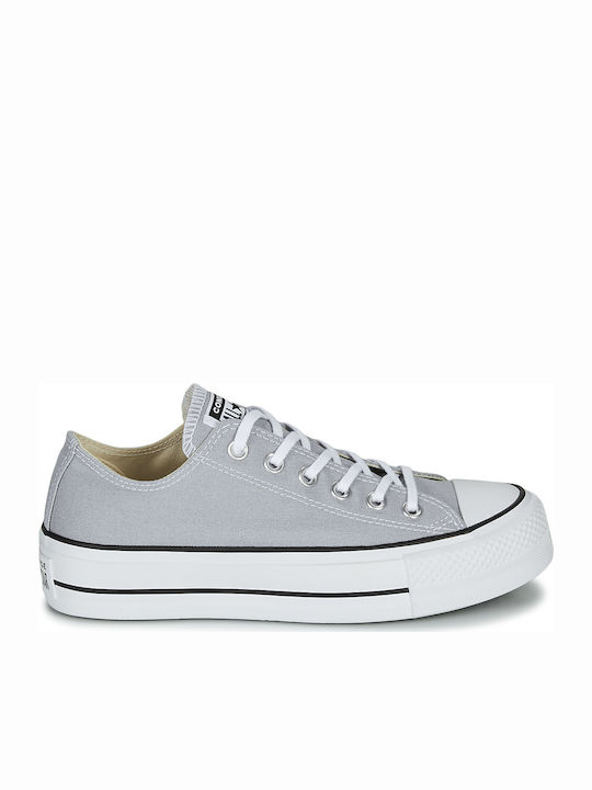 Converse Chuck Taylor All Star Lift Γυναικεία Flatforms Sneakers Wolf Grey / White / Black
