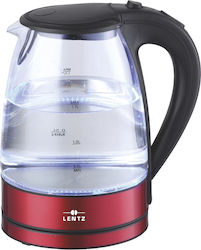 Lentz 74128 Fierbător 1.7lt 2200W Roșu