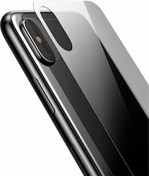 Baseus Rückseitenfolie Full Tempered Glass für iPhone XS Max Transparent
