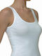 Women's Sleeveless Cotton T-Shirt White 2Pack