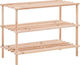 Shoe Organizer with 3 Shelves 74x26x48.50cm