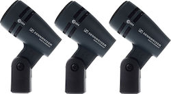 Sennheiser Dynamic XLR Microphone E-604 (3 Pack) Shock Mounted/Clip On