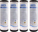 Matrikx Upper and Lower Counter Water Filter Replacement from Activated Carbon 10" PB1 0.5 μm 4pcs
