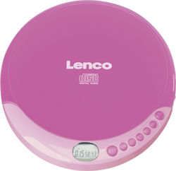 Lenco Portable Radio-CD Player Equipped with CD Pink