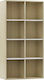 Bookcase Beige 66x30x130cm