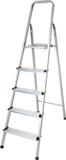 Vasomichaniki Ladder Aluminum with 4+1 Steps