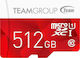 TeamGroup Color microSDXC 512GB Class 10 U1 UHS-I with Adapter