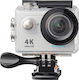 Eken H9R Action 4K Ultra HD Camera Waterpoof with Case Wi-Fi Connected with Display 2" Silver