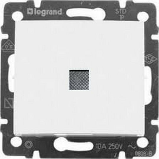 Legrand Valena 25 Recessed Electrical Wall Switch One-Way Without Frame Aller Retour White