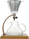 Yama Glass cd-8 Pour Over Set Γυάλινο Διάφανο 170x210x300mm