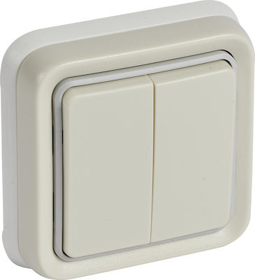 Legrand Plexo 0698 Recessed Electrical Lighting Wall Switch no Frame Basic Aller Retour Waterproof White