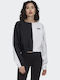 Cropped Women's Sweatshirt Black/white