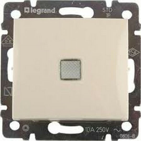 Legrand Valena 26 Recessed Wall Switch Single Without Frame Aller Retour Ivory