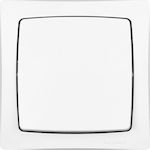 Legrand Oteo External Electrical Lighting Wall Switch with Frame Basic Medium Aller Retour White