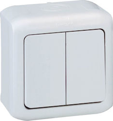 Legrand Forix 7823 External Electrical Lighting Wall Switch no Frame Basic Waterproof White