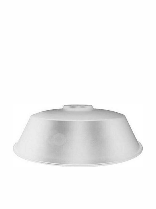Eurolamp Συρος Στρογγυλό Καπέλο Φωτιστικού Λευκό με Διάμετρο 36cm