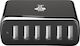 Goobay Charging Stand with 6 USB-A Ports 50W in Black color (44565)