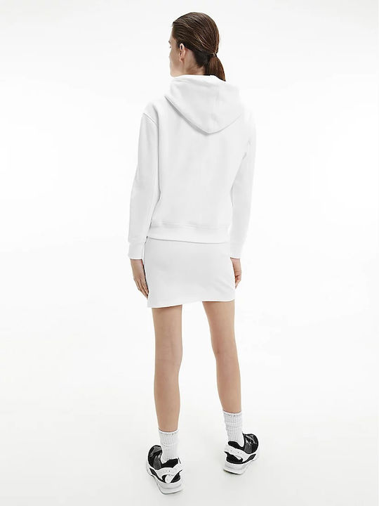 Calvin Klein Women's Hooded Sweatshirt White J20J213178-YAF