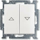 Abb Basic55 Χωνευτός Διακόπτης Τοίχου Ρολών Διπ...