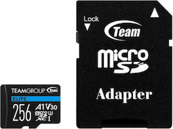 TeamGroup Elite microSDXC 256GB Clasa 10 U3 V30 A1 UHS-I cu adaptor
