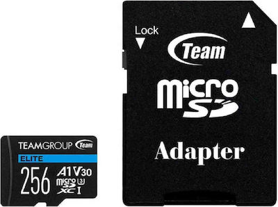 TeamGroup Elite microSDXC 256GB Clasa 10 U3 V30 A1 UHS-I cu adaptor