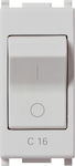 Vimar Plana Recessed Electrical Commands Wall Switch no Frame Basic Silver 14405.16.SL