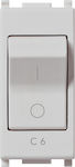 Vimar Plana Recessed Electrical Commands Wall Switch no Frame Basic Silver 14405.06.SL