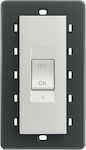 Vimar Eikon Next Recessed Electrical Commands Wall Switch no Frame Basic White