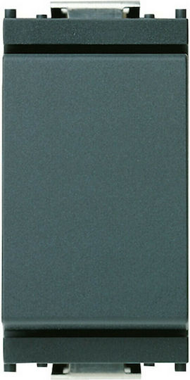 Vimar Recessed Wall Switch Commands Single Without Frame Gray