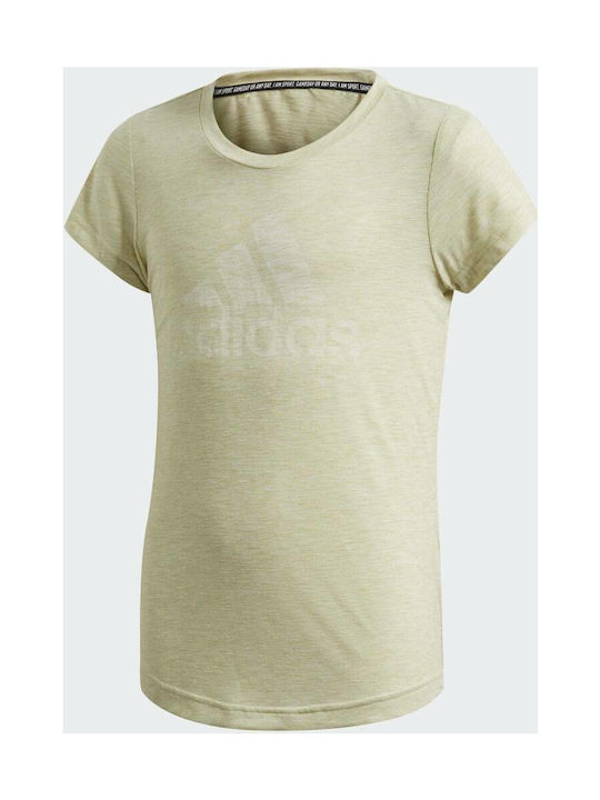 Adidas Kinder-T-Shirt Gelb Must Haves Tee