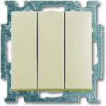 Abb Basic55 Recessed Electrical Lighting Wall Switch no Frame Basic Beige