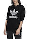 Trefoil Long Women's Sweatshirt Black