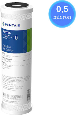 Pentair Upper and Lower Counter Water Filter Replacement from Activated Carbon 10" CBC-10 0.5 μm 1pcs