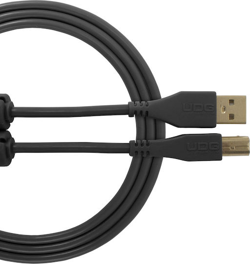 UDG USB 2.0 Кабел USB-A мъжки - USB-B мъжки Черен 1м U95001BL