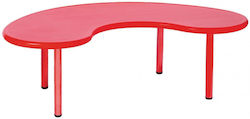 Cro Kids Table made of Plastic Red