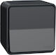 Schneider Electric Mureva Styl Waterproof Wall-Mounted Electrical Wall Switch One-Way with Aller Retour Frame Anthracite
