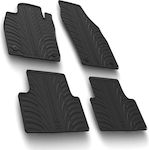 Lampa Set of Front and Rear Mats Tray Type 4pcs from Rubber for Volkswagen T-Cross Black