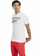 Reebok Stacked Men's Short Sleeve T-shirt White