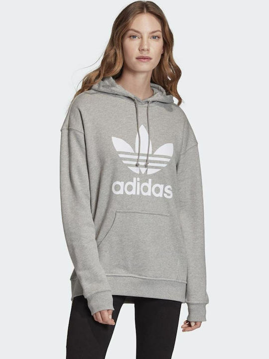 adidas Trefoil Μακρύ Γυναικείο Φούτερ Βελουτέ μ...