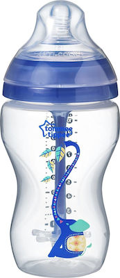 Tommee Tippee Plastic Bottle Advanced Anti-Colic Anti-Colic with Silicone Nipple for 3+ months Blue 340ml 1pcs