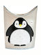 3 Sprouts Cutie de Jucării pentru Copii din Țesătură Penguin Negru 50x29x57cm 1buc